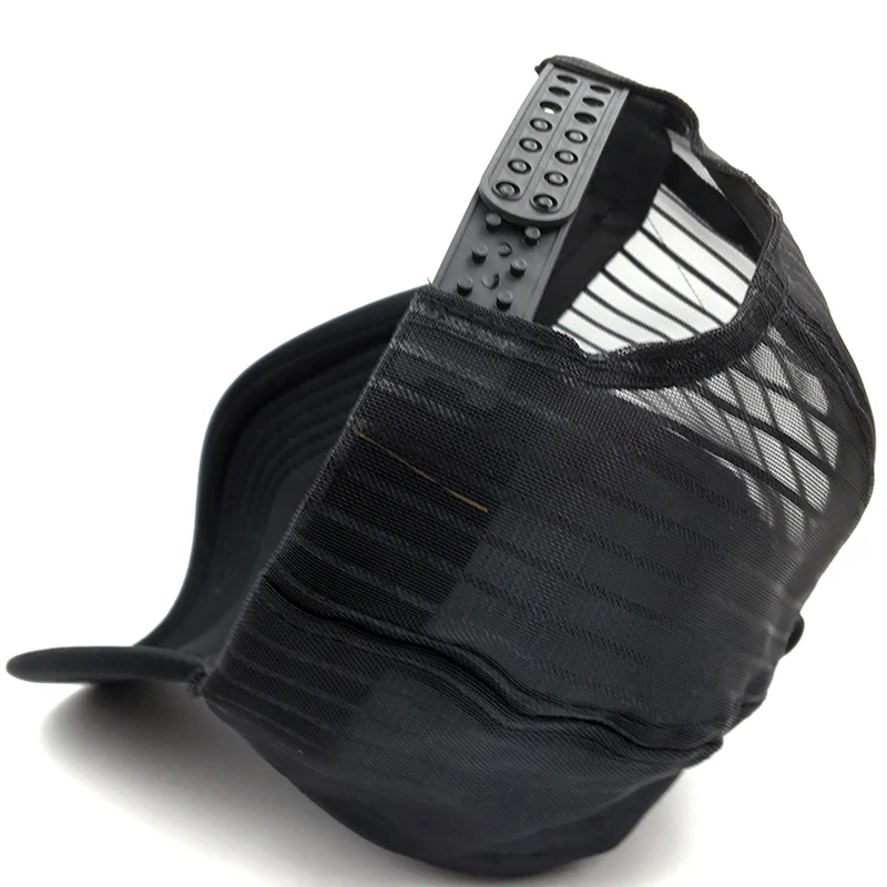 Модная крутая бейсболка в сеточку с черепом для мужчин и женщин Черная кепка