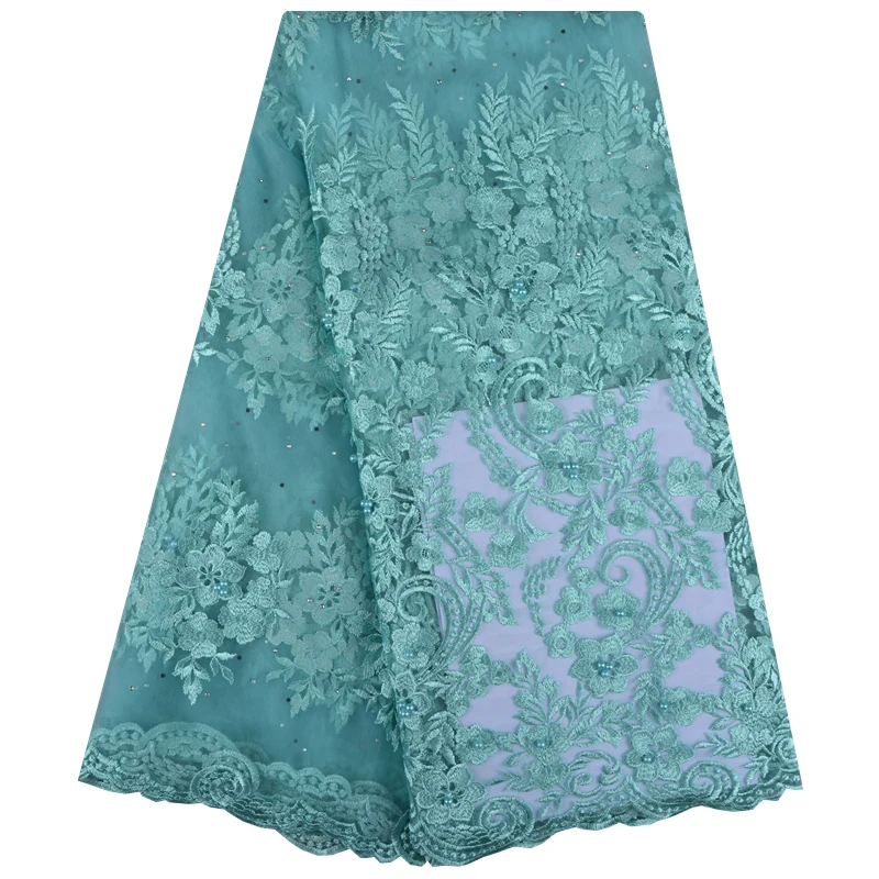 Африканская кружевная ткань 2018 высококачественное кружево гипюр шнур с бисером