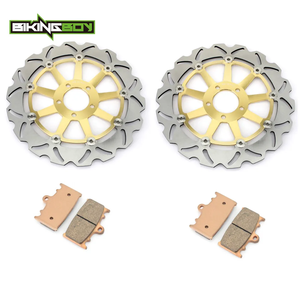 BIKINGBOY для Kawasaki Ninja ZX9R ZX-9R 94 95 ZZR 1100 93-01 00 99 98 97 ZZ-R 1200 02 03 04 передние тормозные диски