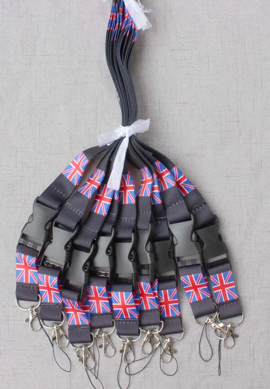 Бесплатная доставка Лидер продаж 10 шт. в партии логотип британского флага шнурок