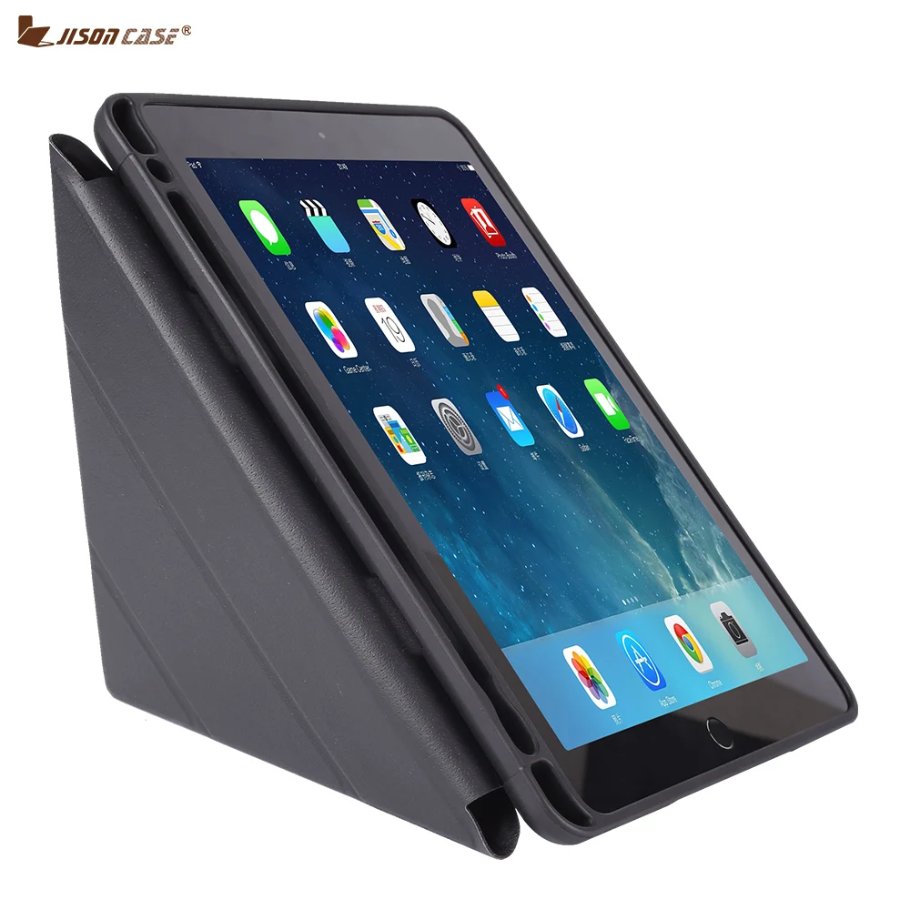 Jisoncase защитный чехол для Apple iPad 9,7 дюймов стильный ТПУ чехол для планшета со встроенным слотом для ручки для iPad 9,7 дюймов
