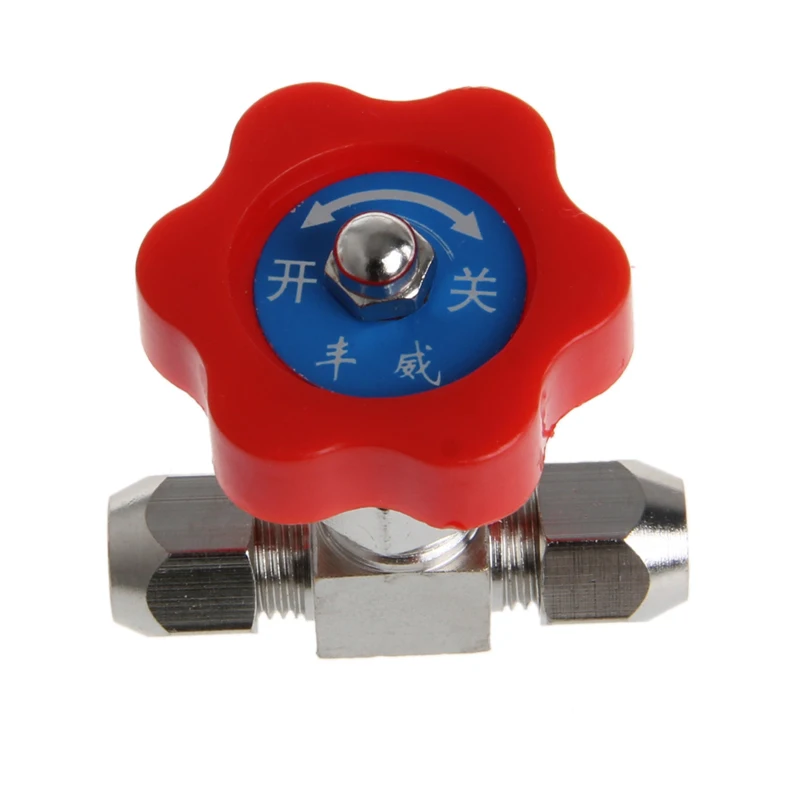 Никелированная латунная пробка прочная трубка игольчатый клапан OD для Swagelok 6 мм/8