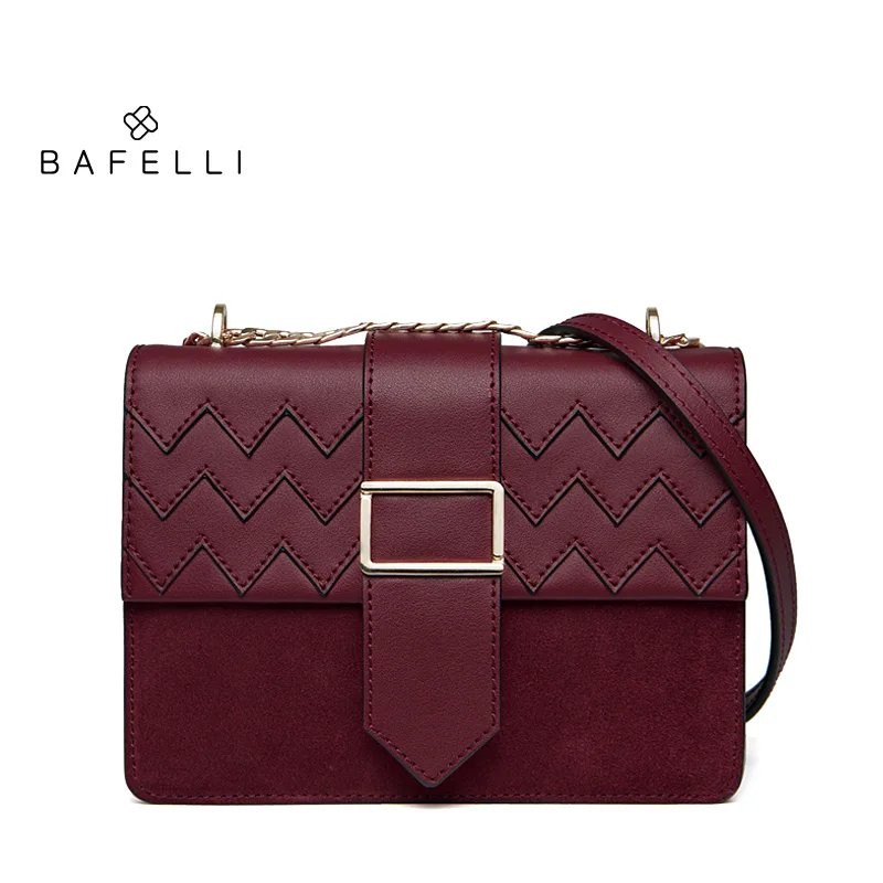 BAFELLI натуральная кожа сумка осень и зима новое поступление crossbody Сумка Винтаж weave