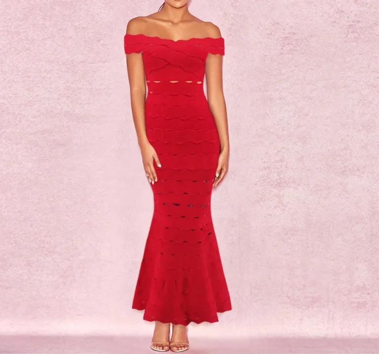 New sexy women long bandage dress pink red blue floor-length wedding evening party dresses hollow out maxi vestido | Женская одежда