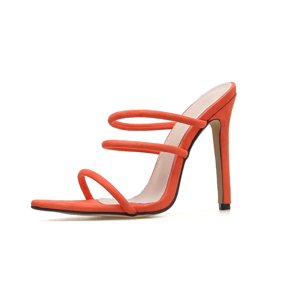 Босоножки женские с острым носком заостренный носок высокий каблук 11 см