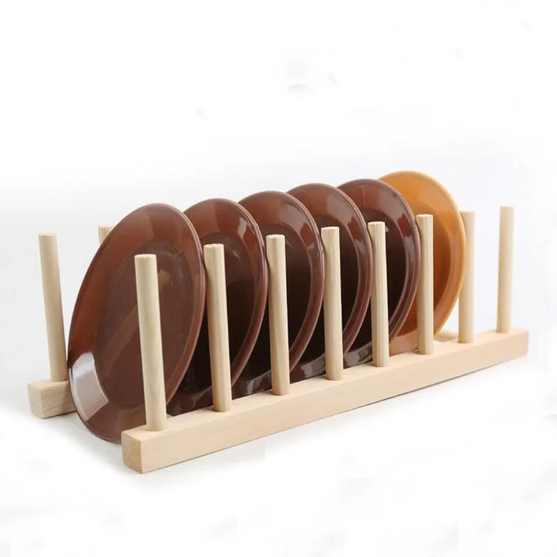 Новые деревянные крылом плиты стоять древесины сушилка 8 pots Чашки Дисплей