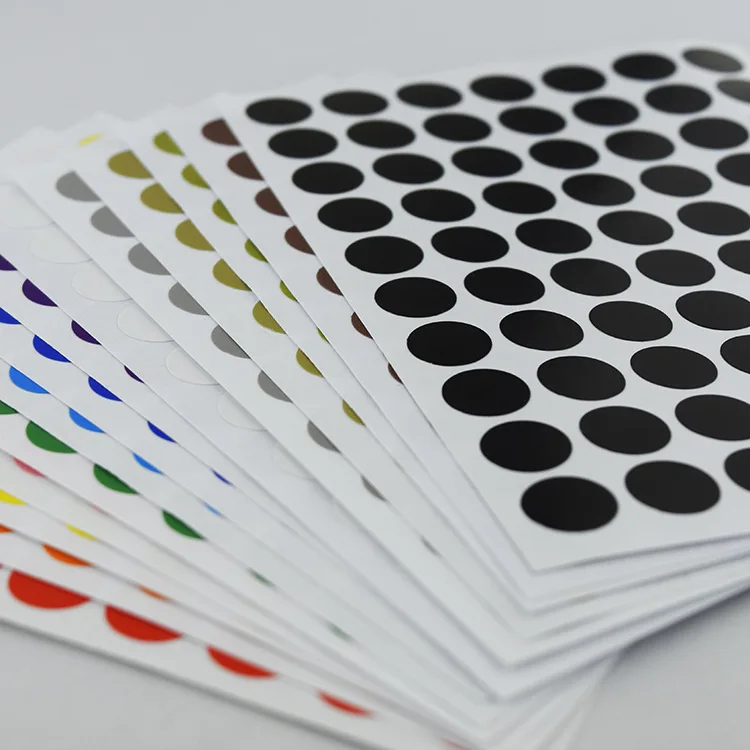 

12Pcs/Lot 10mm Circle Round Color Coded Adhesive Label Dot Sticker Tag Stickers