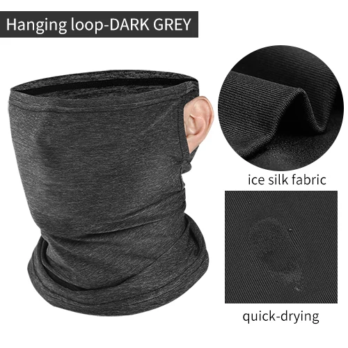 Hanging loop-D Grey INBIKE, летние велосипедные головные уборы, анти-пот, дышащие велосипедные шапки, бандана для бега, велосипеда, спортивный шарф, маска для лица для мужчин и женщин - Цвет: Hanging loop-D Grey