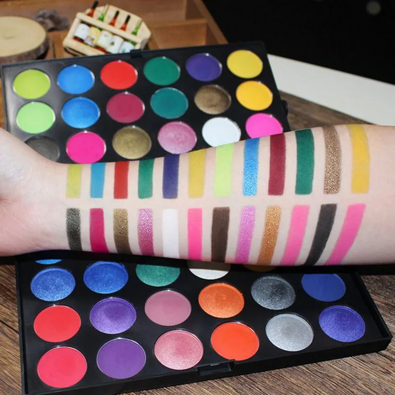 Профессиональный 48 Цвета палитра теней этап Косметика Карамельный цвет матовый