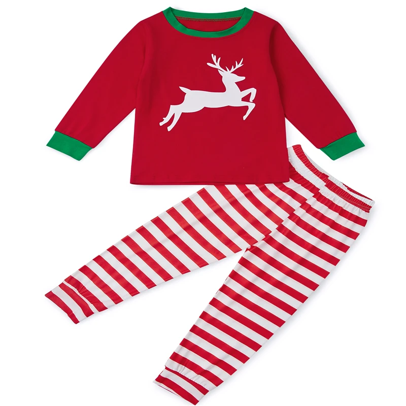 Детский костюм для сна с рисунком Рождественский комплект одежды из хлопка