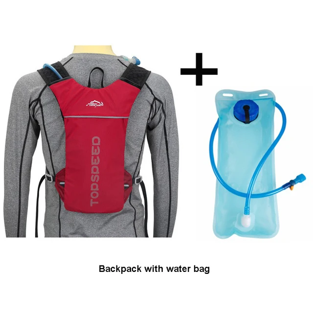 Red and water bag Хит, открытый водонепроницаемый 5L гидратационный рюкзак для бега, женский, мужской, для бега, спорта, езды, путешествия, рюкзак, для бега, марафона, сумка - Цвет: Red and water bag