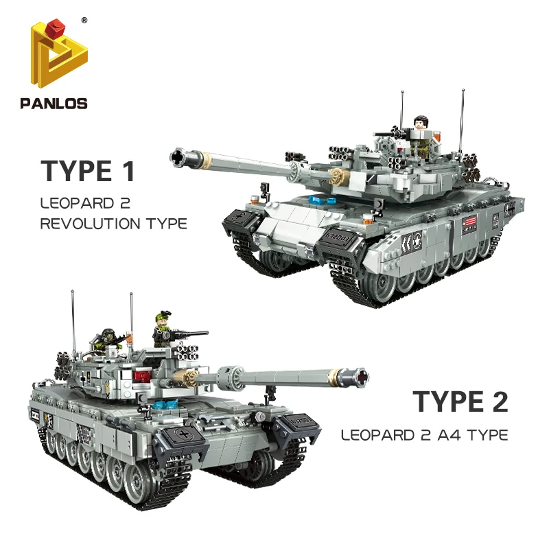 Panlos 2311 шт. Танк строительные блоки кирпичи военные военная армия конструктор