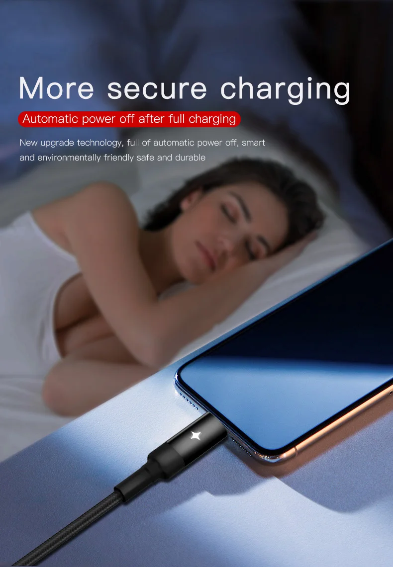 Yesido CA28 Smart power Off Micro USB кабель для samsung Xiaomi 2.4A кабель для быстрой зарядки автоматическое отключение USB шнур телефонный кабель для передачи данных