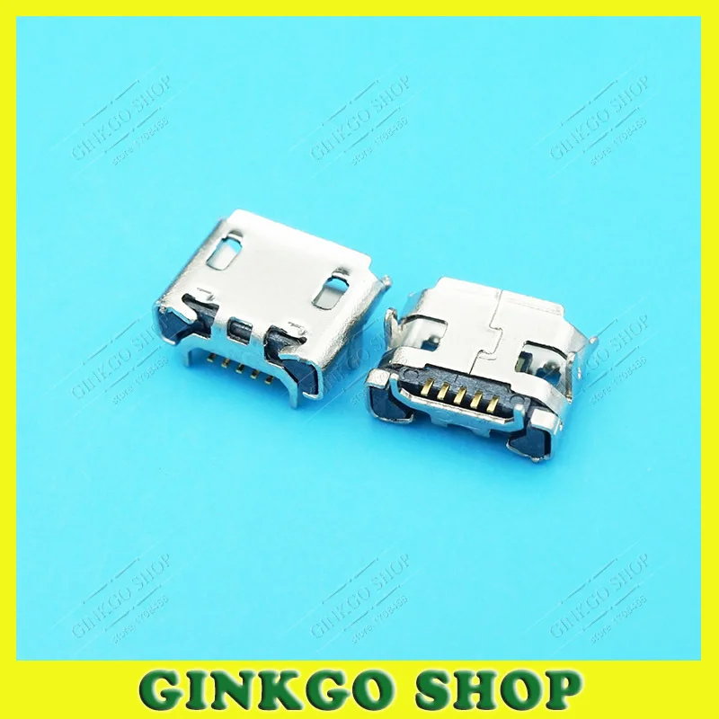 1000 шт./лот маленький Ox Horm 5Pin Micro USB разъем Sockect DIP Jack хвостовый зарядный для телефона
