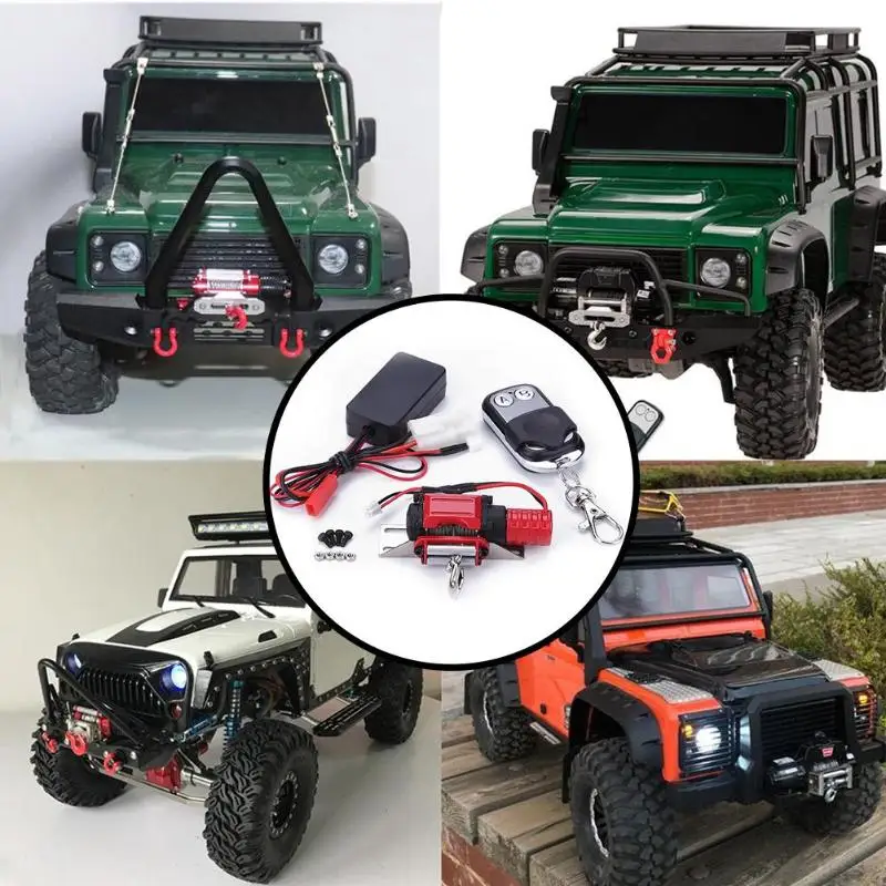 Универсальная Лебедка для 1/10 RC Гусеничный автомобиль осевой TRAXXAS w/пульт