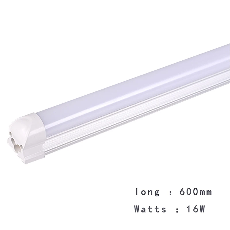 YANDIAO светодиодные трубки T8 Light 120 см 85 V-265 V Светодиодный LED флуоресцентные T8 трубки лампы холодный белый свет Lampara ампулы ПВХ Пластик - Испускаемый цвет: 600 mm 16W