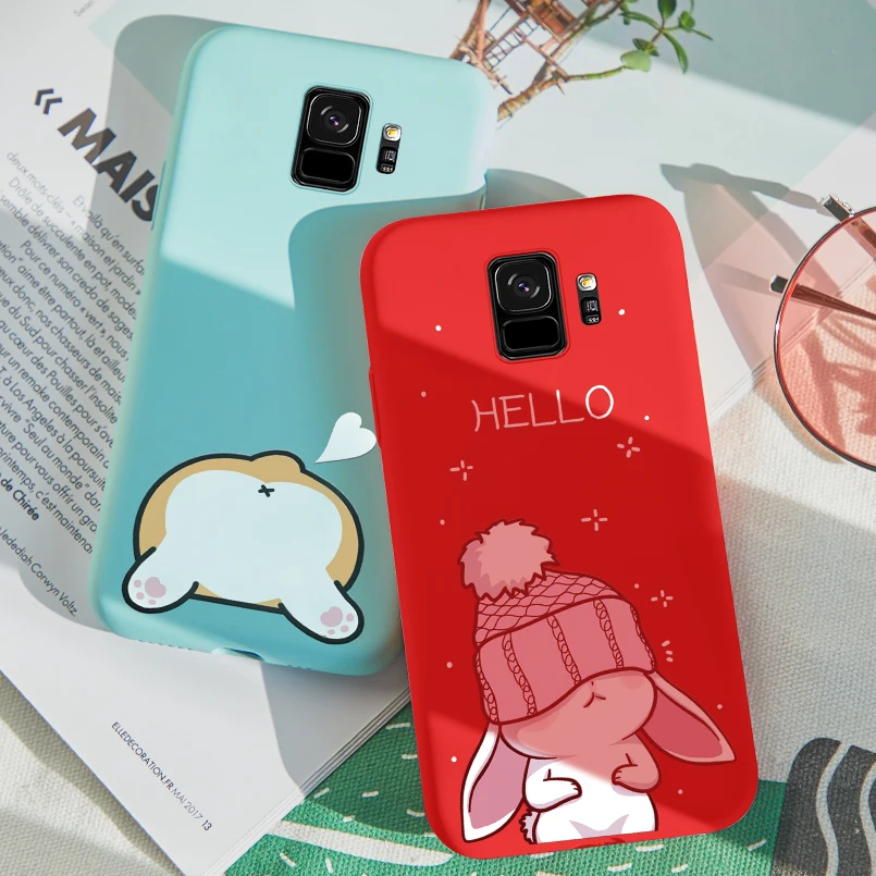 Милый чехол ASINA для Samsung Galaxy S9 силиконовый 3D с рельефным изображением животных Plus