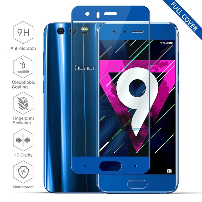 Honor 9 закаленное Стекло 3D изогнутые полный охват Экран Proetctor для huawei honor 9|tempered