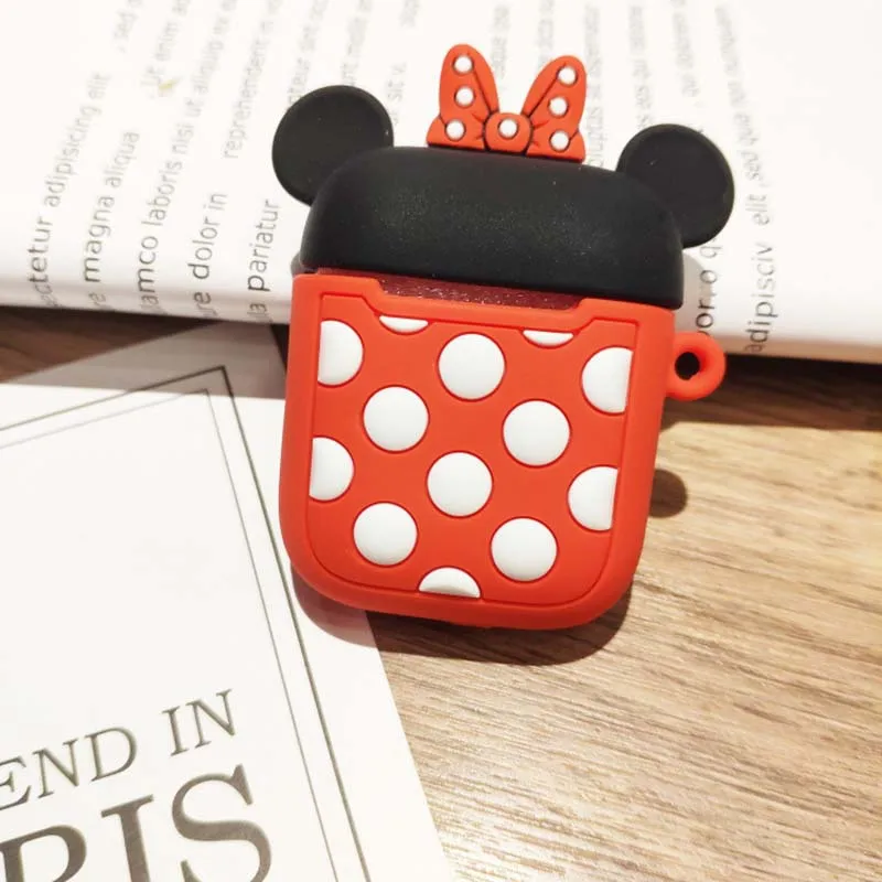 12 Чехол с мультяшным рисунком для airpods 1 2, беспроводной, Bluetooth, для зарядки телефона, airpod, чехол с карабином, мягкий силиконовый чехол для air pods - Цвет: 12