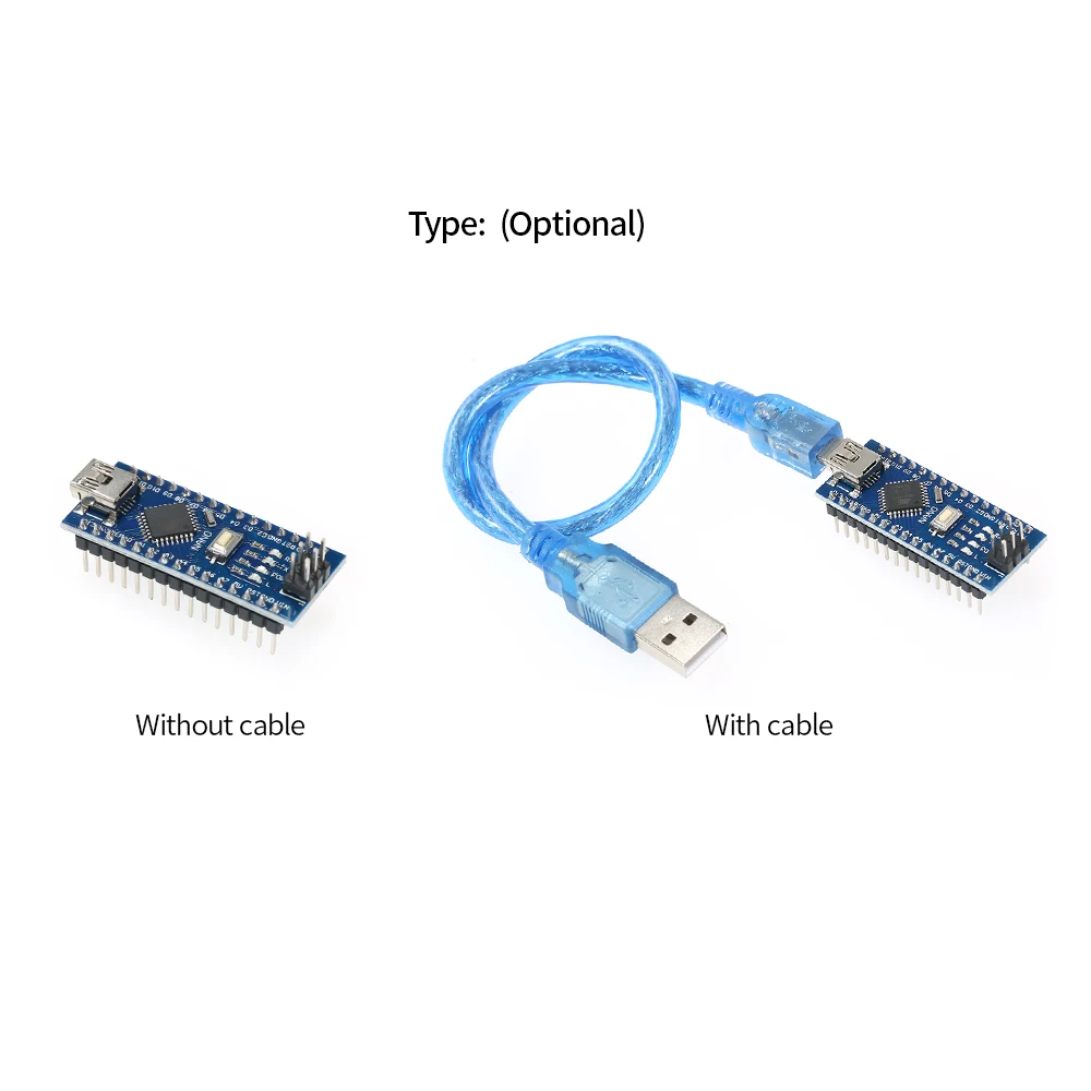 Nano V3.0 ATmega328P плата контроллера CH340G USB драйвер с кабелем для Arduino|Детали