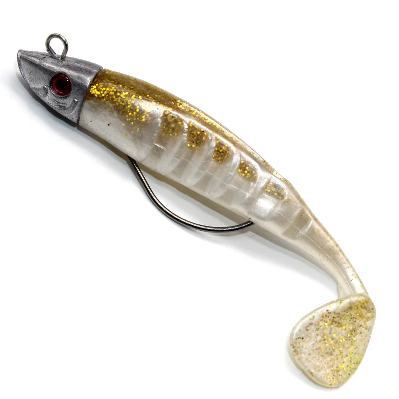 13cm26g 10cm15 lead jig Head одинарный крючок Мягкие Рыбная приманка вобблер приманки