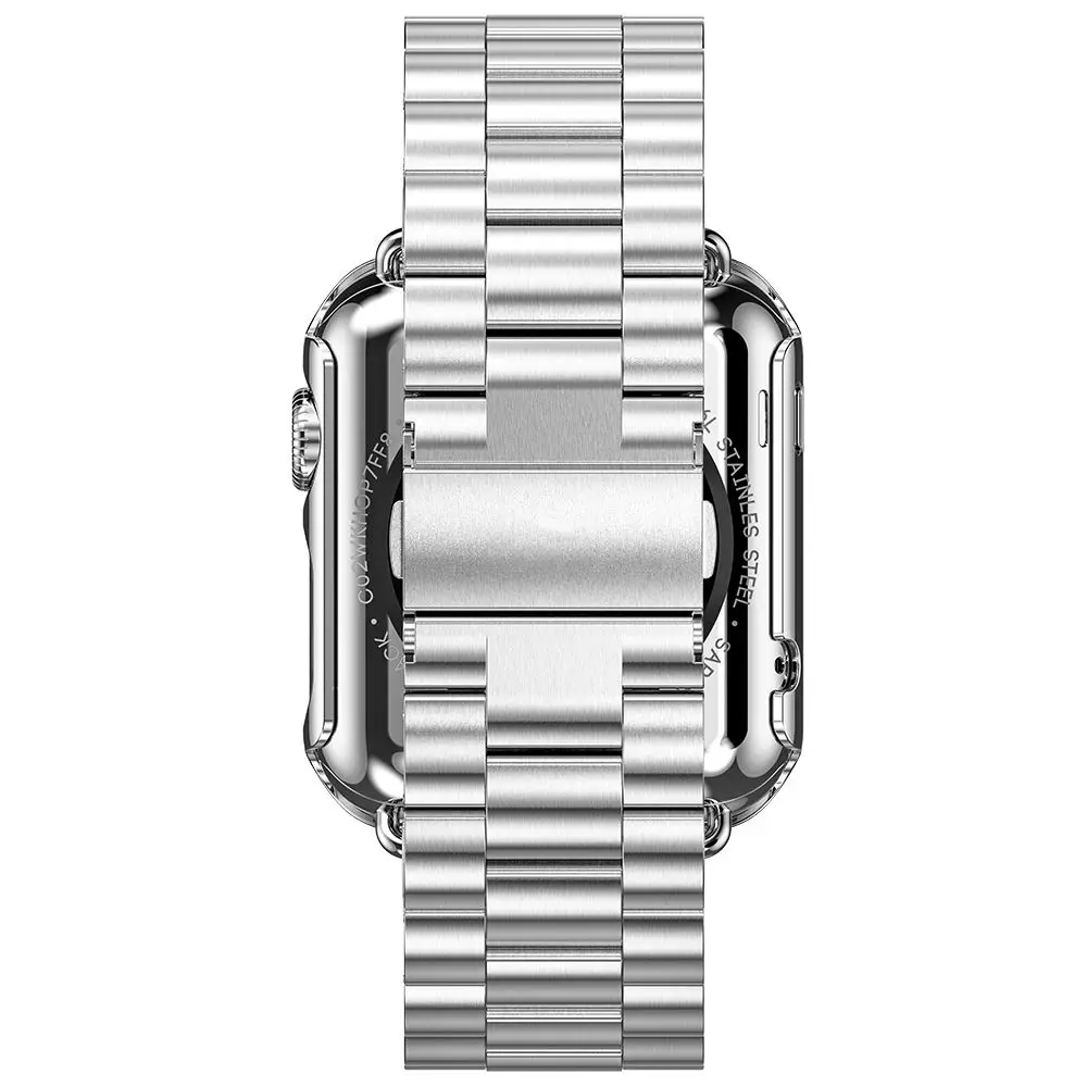 38 мм 42 3 точки ремешок из нержавеющей стали позолоченный защитный чехол для часов