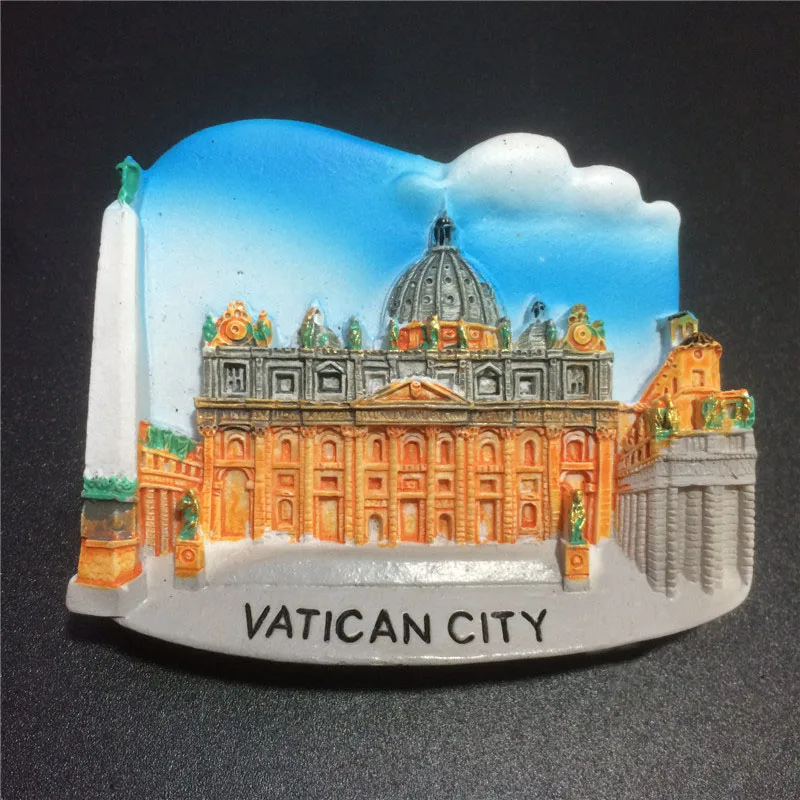 Vatican Lyhchee Life Италия живописные магниты на холодильник знаменитый пейзаж наклейки на холодильник Коллекция подарков современные украшения для дома и кухни - Цвет: Vatican
