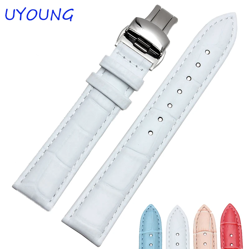 Качественный ремешок для часов из натуральной кожи 12 мм 14 16 18 20 раскладная