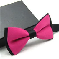 Hot Pink Классический свадебный галстук-бабочка для мужчин. 12 вариантов цвета - Цвет: Hot Pink