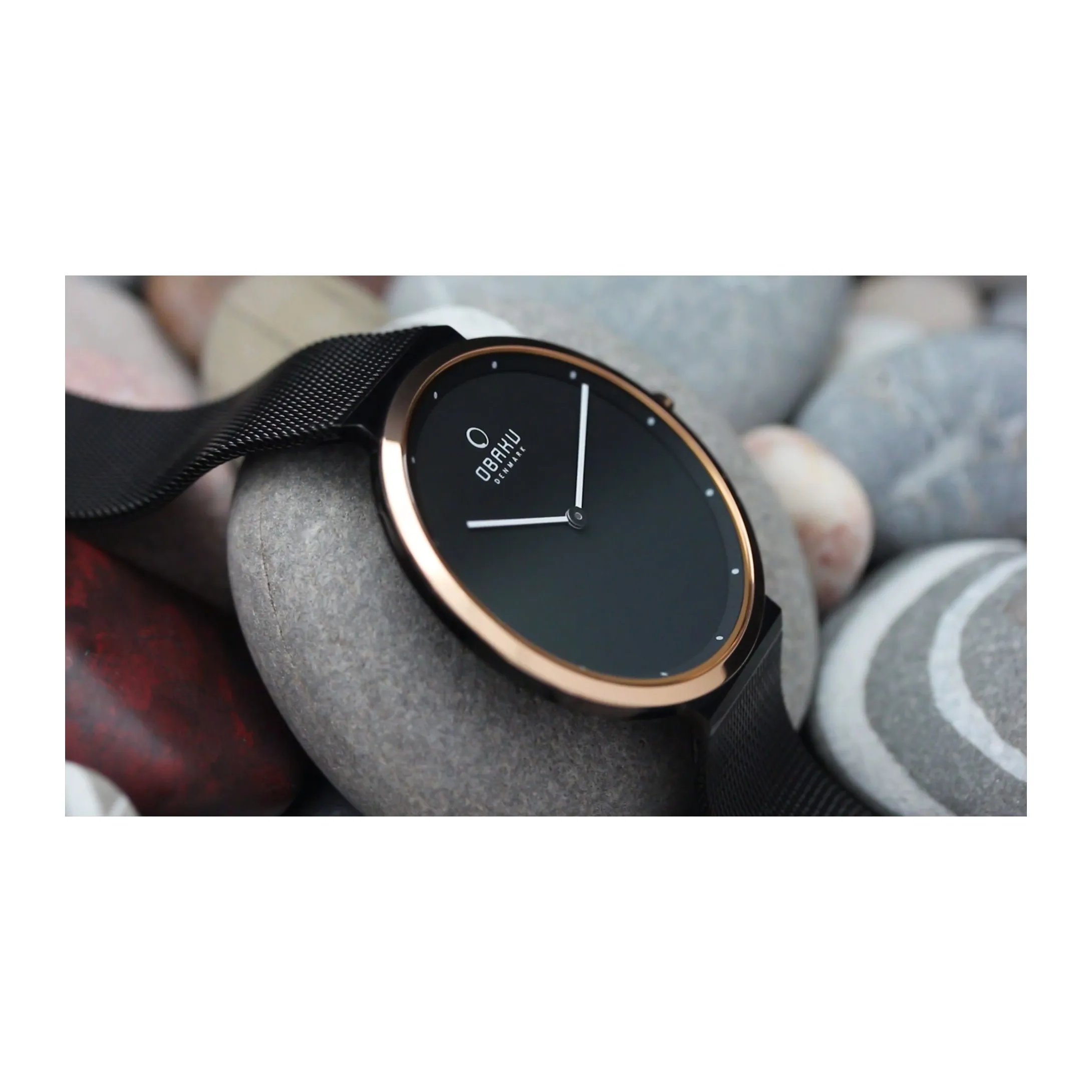 Наручные часы Obaku V230GXMBMB мужские кварцевые на браслете |