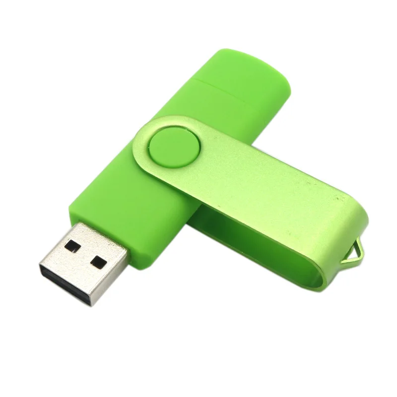 Green Флеш-накопитель OTG USB флеш-накопитель 128 Гб 64 Гб Память USB ключ смартфон Флешка cle USB флеш-накопитель в подарок - Цвет: Green