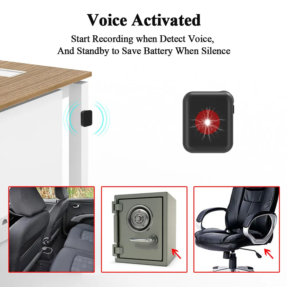 Профессиональный мини диктофон с активацией звука Диктофон длительным сроком