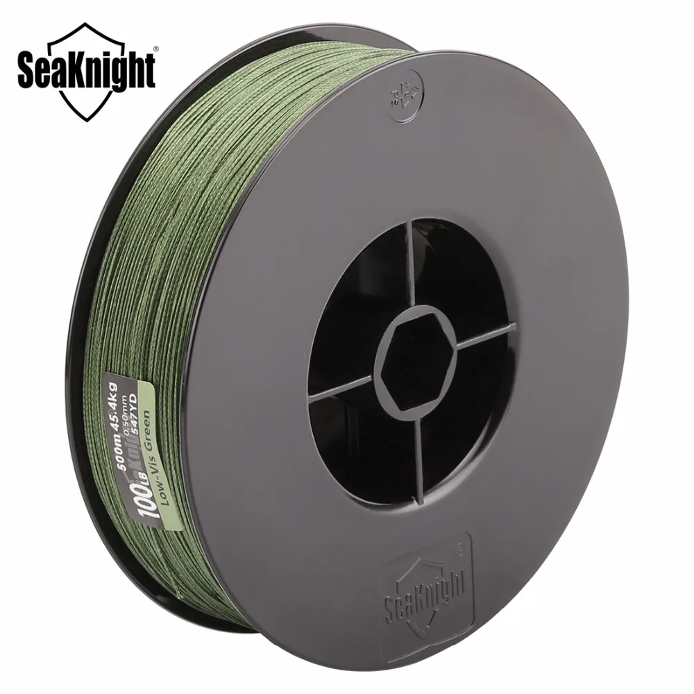 Леска рыболовная плетеная SeaKnight MONSTER W8 500 м/546YDS 8 прядей 20 анг. Фунт. гладкая