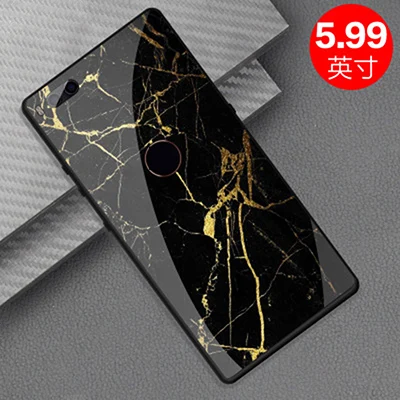 Чехол для Smartisan Nut 3 из окрашенного закаленного стекла+ Мягкая силиконовая задняя крышка для Smartisan Nut3 чехол fundas противоударный корпус - Цвет: A11
