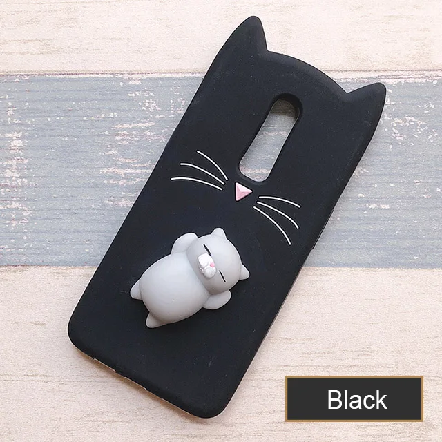 squishy black 3D мультяшный японский блестящий чехол с бородой котом для LG K10 мягкий чехол для телефона s для LG G6 Q6 чехол s для LG K4 K8 силиконовый чехол - Цвет: squishy black