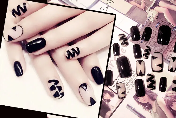 Магазин товаров для ногтей 24 шт. модные длинные полоски накладных (не содержит