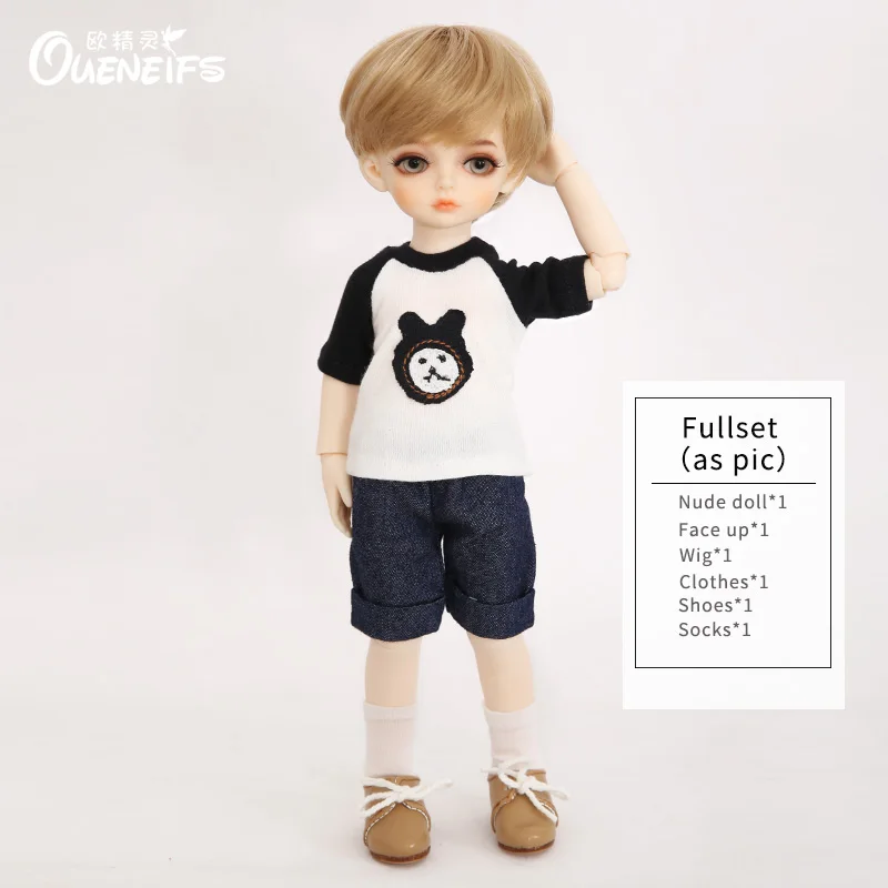 Fullset in NS as pic OUENEIFS Sandy 1/6 модель тела для маленьких девочек и мальчиков глаза высокое качество игрушки магазин смолы BJD SD куклы - Цвет: Fullset in NS as pic