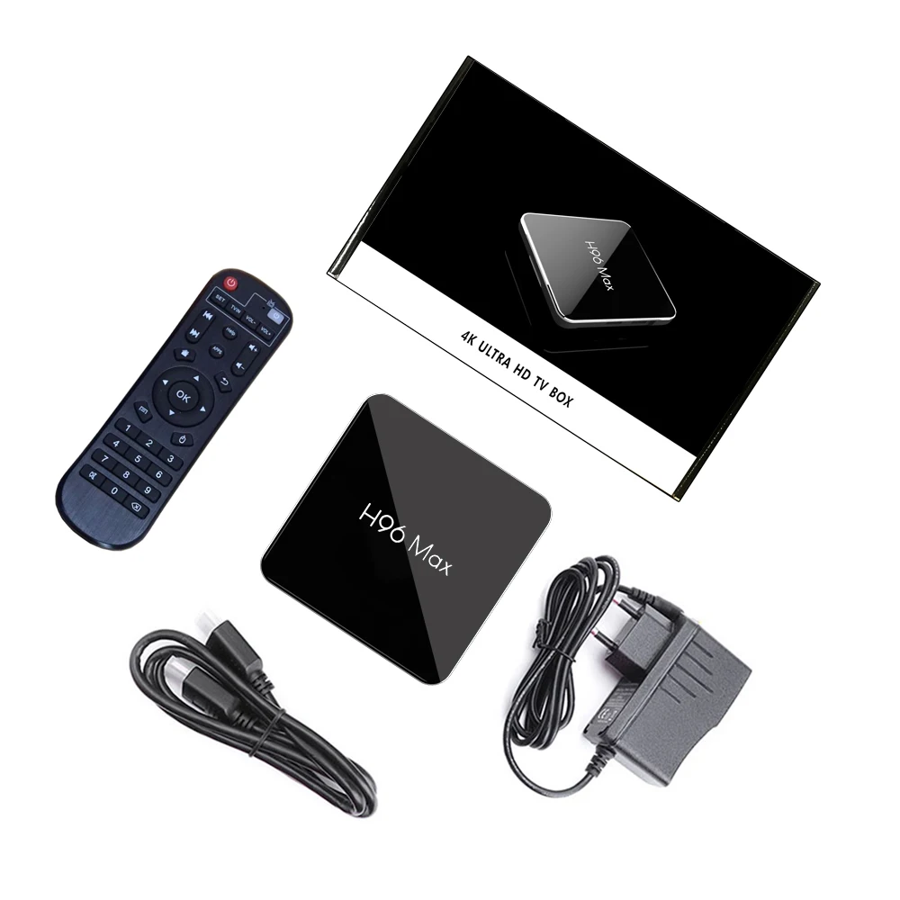 L8STAR H96 MAX X2 Amlogic S905X2 четырехъядерный Смарт ТВ приставка 2 4G + 5 8G двойной WiFi Android 8 1 4 Гб