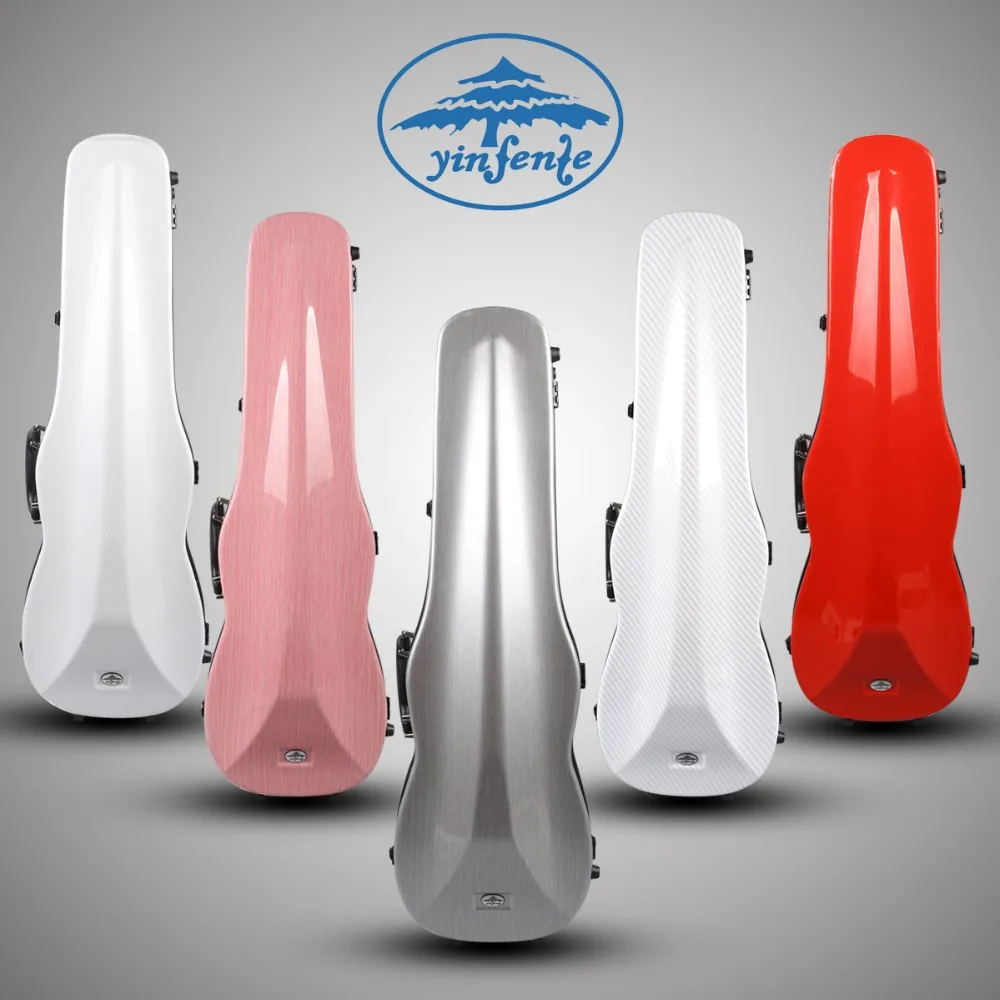 

Yinfente 4/4 Violin Case Camber modle high strength composite m Hard Shell case Light Fine violin parts ~ 5 Style Choose