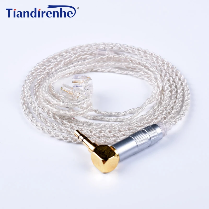0.75mm 2 pin Cable for Logitech UE18 11pro 10pro 7pro 4pro Earphone DIY Replacement Silver Plated HIFI Cables Android IOS | Электроника