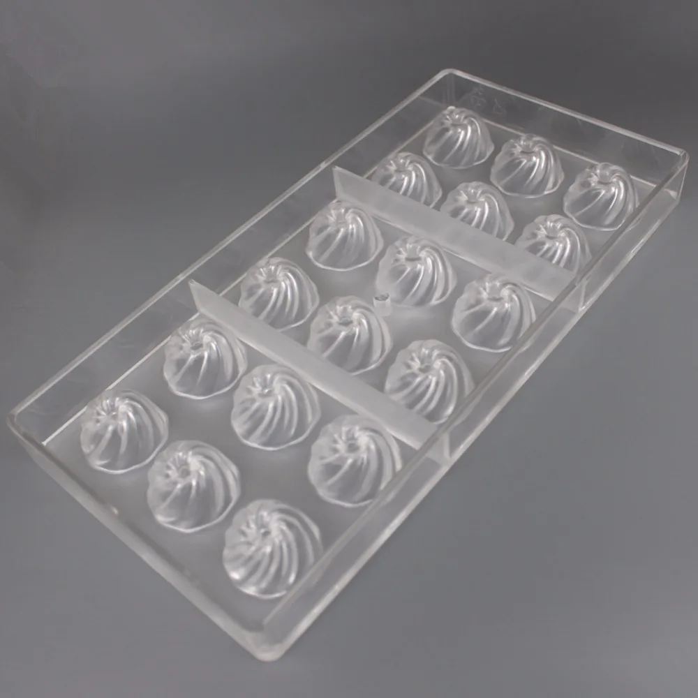 В комплекте шоколадная форма из поликарбоната спиральная для конфет|candy moulds|chocolate