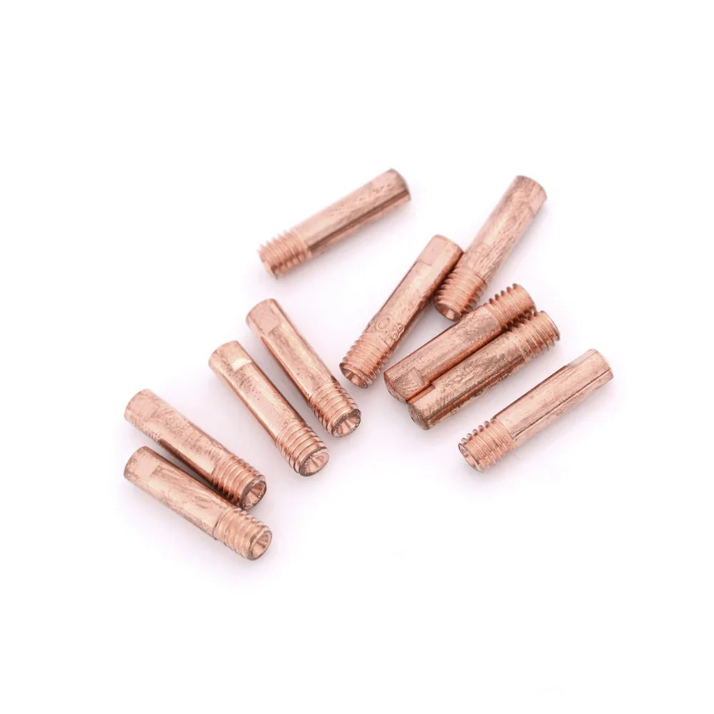 

10pcs Weld Torch Contact Tips Mig Mag Welding Gas Nozzle Gold 15AK-0.8mm Wholesale low price