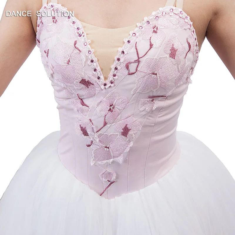 B17015 Spandex bodice with long romantic skirt Professional Ballet tutu Girl & Woman Stage performance costumes Dancing dress |