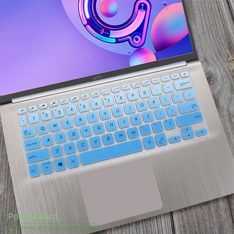 fadeblue Силиконовый чехол-клавиатура для ноутбука ASUS Vivobook 14X412 X412U X412UA x412fl X412f x412fj x412DA x412ub 14 дюймов - Цвет: fadeblue