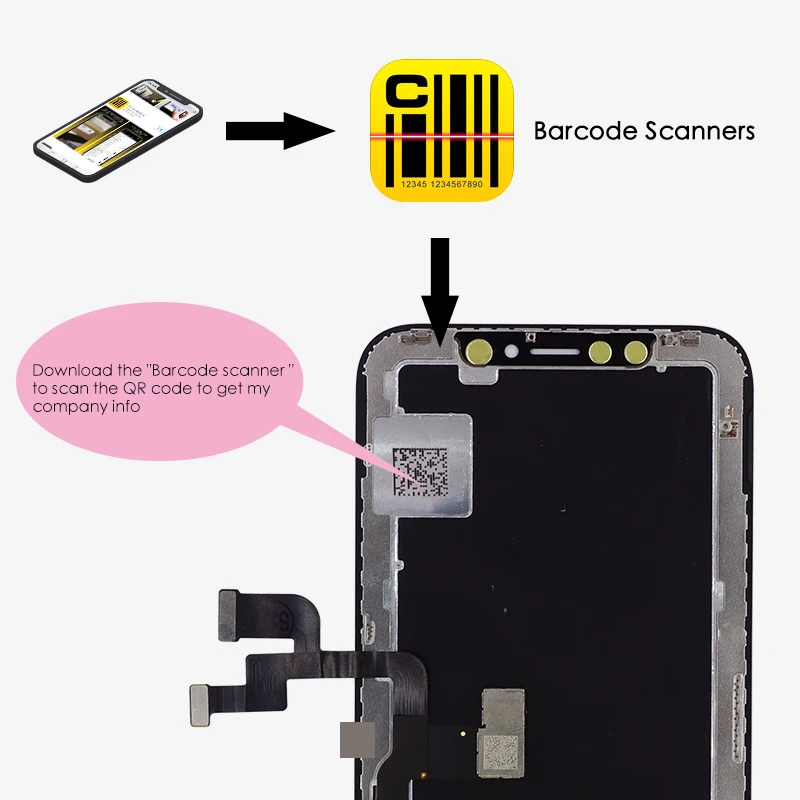 1 шт. GX Amoled ЖК или дисплей экран для iPhone X OEM сенсорный дигитайзер в сборе Замена