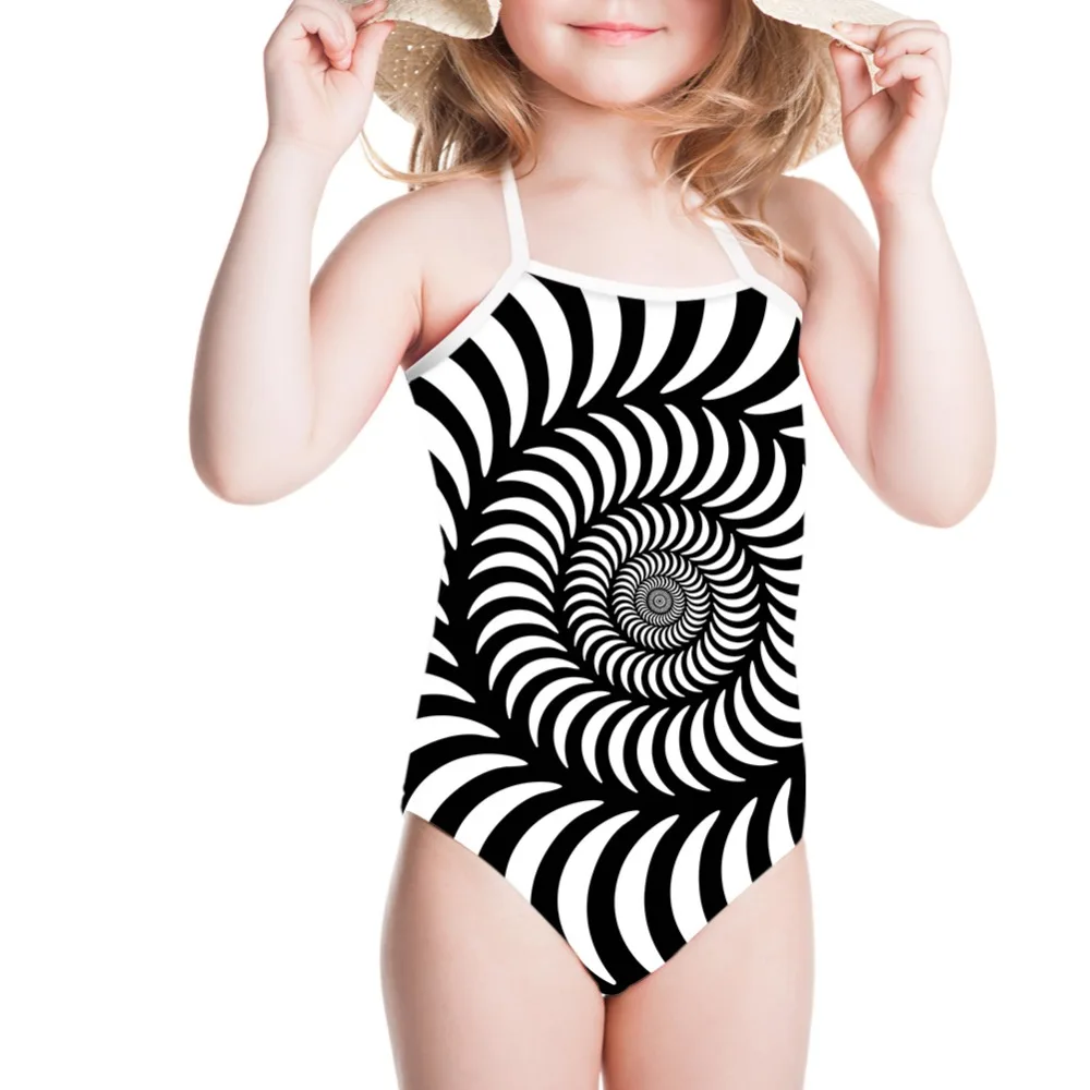 Купальные костюмы для девочек детские купальники маленьких крутой Цельный