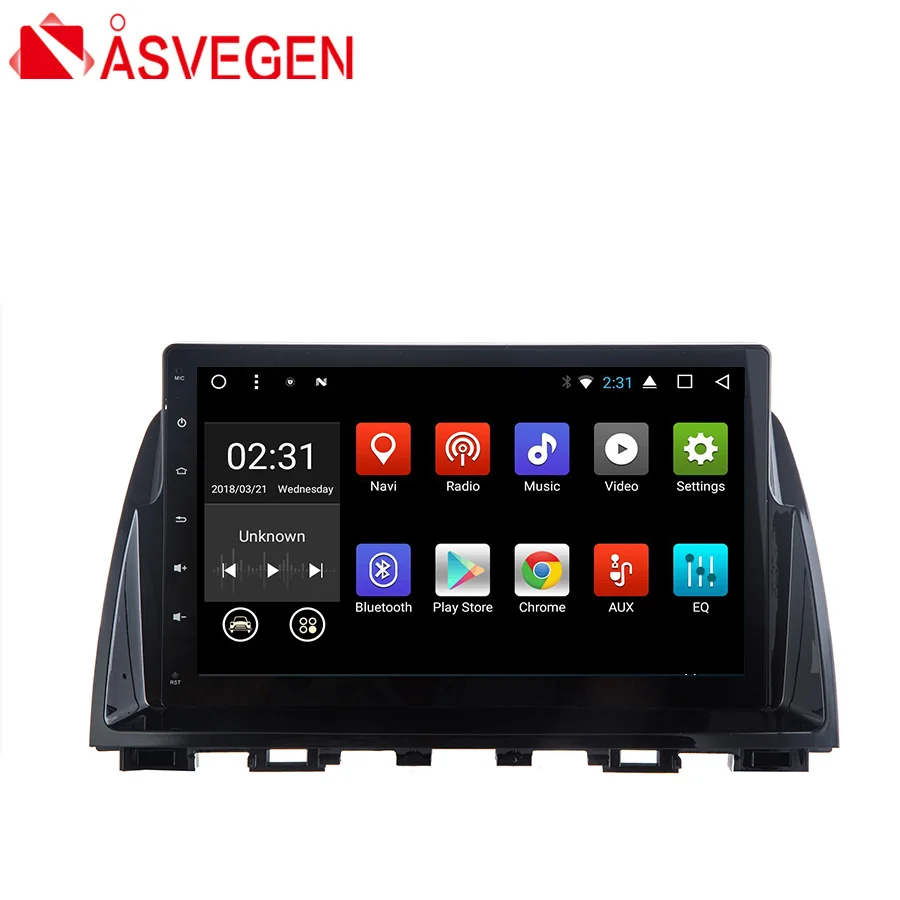 

Asvegen Android 7.1 Quad Core Car Radio Vedio Navigation Stereo Headunit WIFI 4G Media DVD Player For Mazda ATENZA 2014