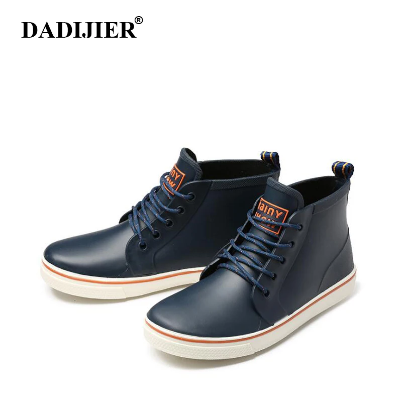 

DADIJIER 2021 Rainboots Slip Water Shoes Fishing Boots Short Rubber Rain Boots Man Bot Garden Boots Men Lovers Shoes Wyq160