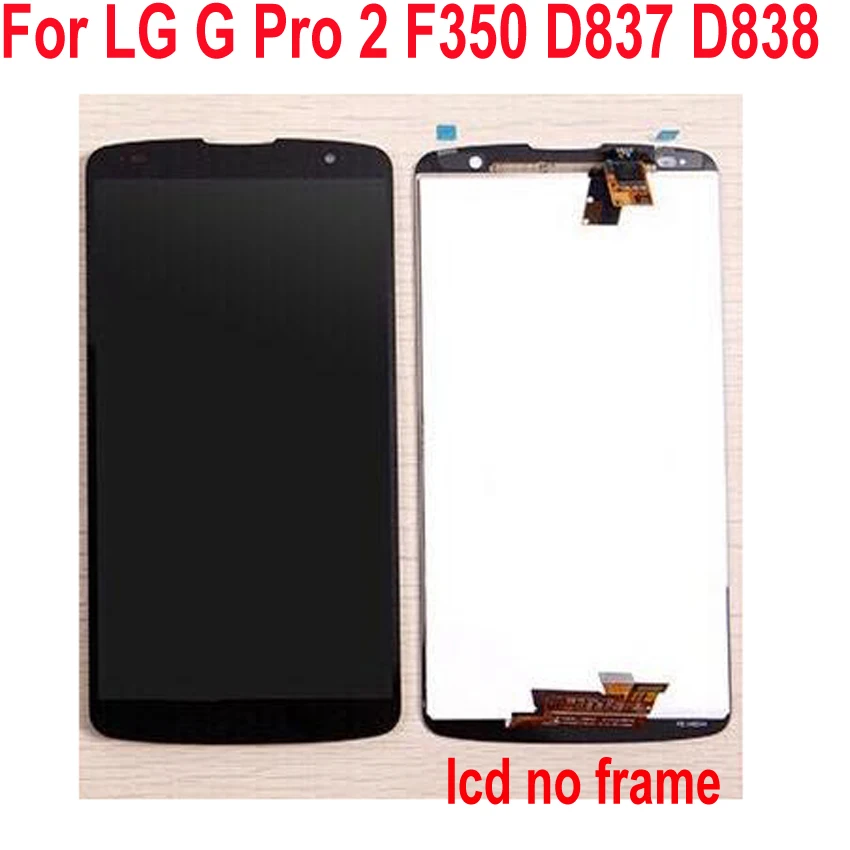 

Best Working LCD Display Touch Screen Digitizer Assembly + Frame For LG Optimus G Pro 2 F350 D837 D838 5.9" Phone Sensor Parts