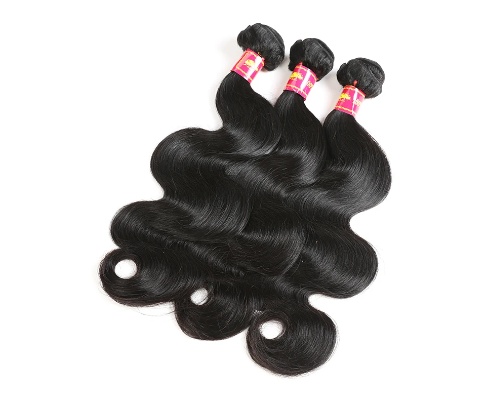 Ali queen hair 3 шт. бразильские объемные волнистые волосы remy пряди с закрытием шнурка /средняя часть Pro. Ratio 9A пряди с закрытием